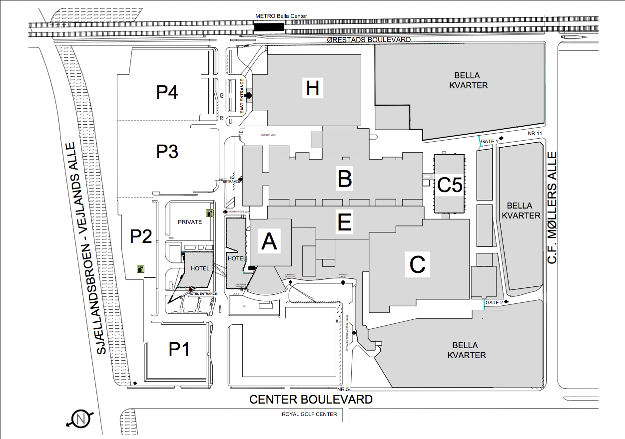 Bella Center Parking View